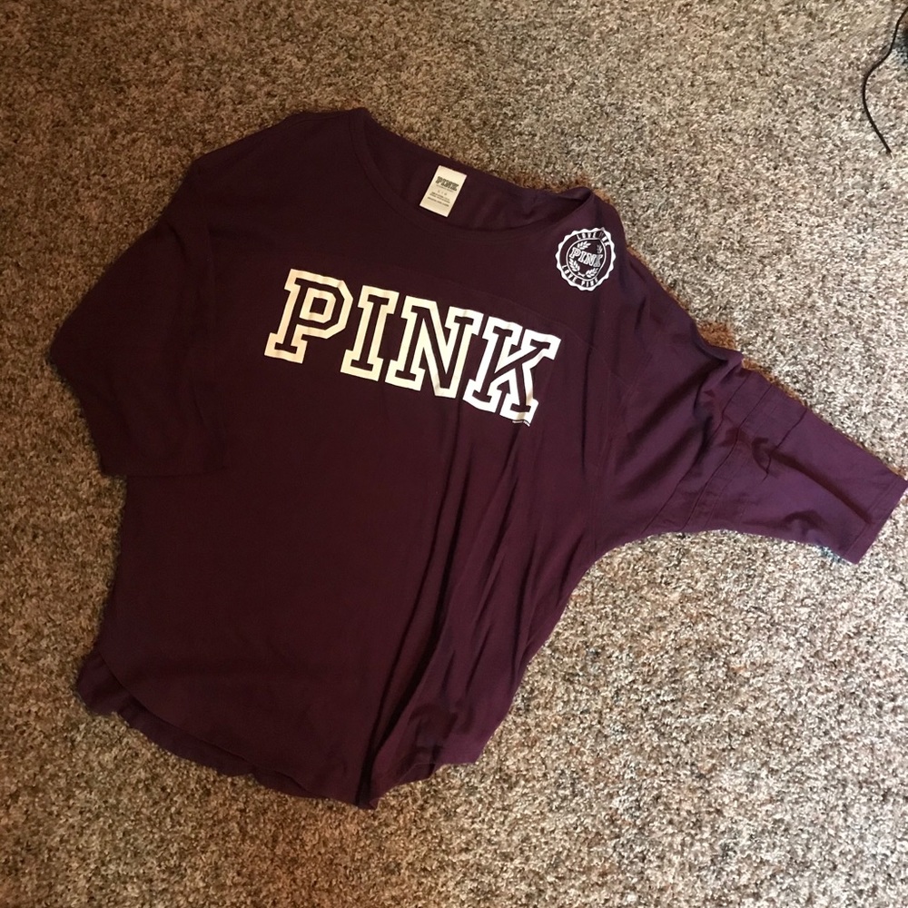 3/4 sleeve PINK tshirt